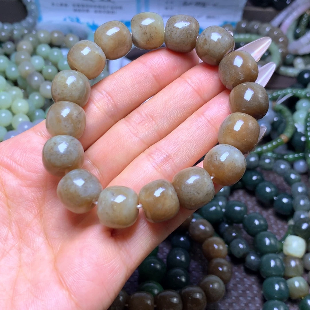 和田玉未镶嵌手串卡14