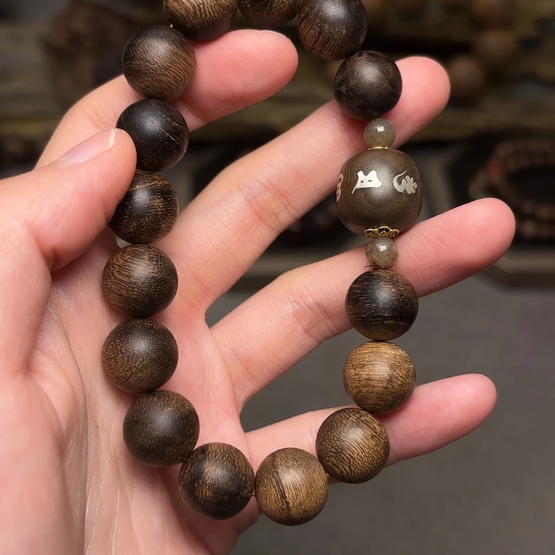 手串沉香越南富森红土帝王瘤疤1.2配饰