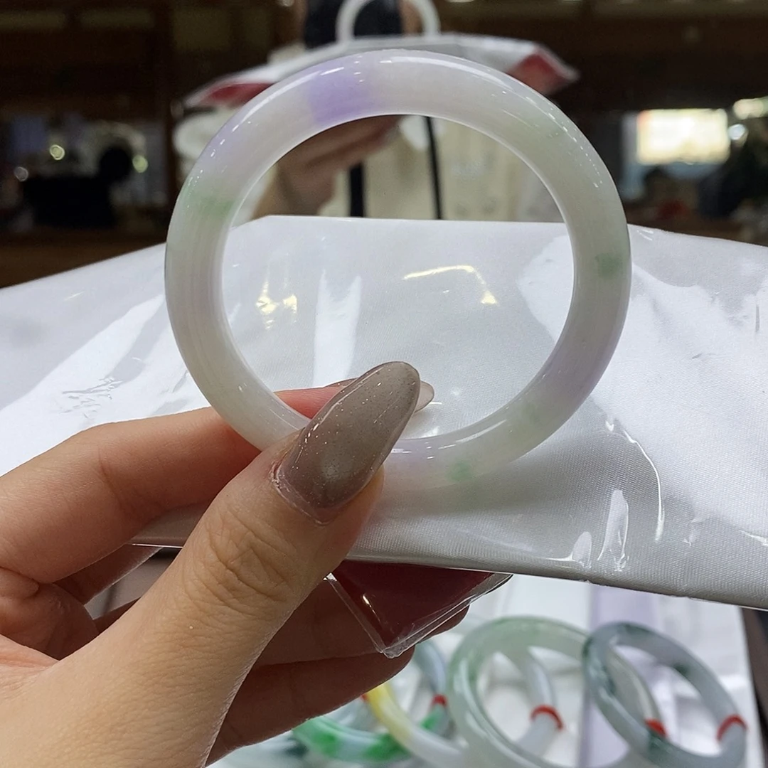 翡翠未镶嵌手镯50-52