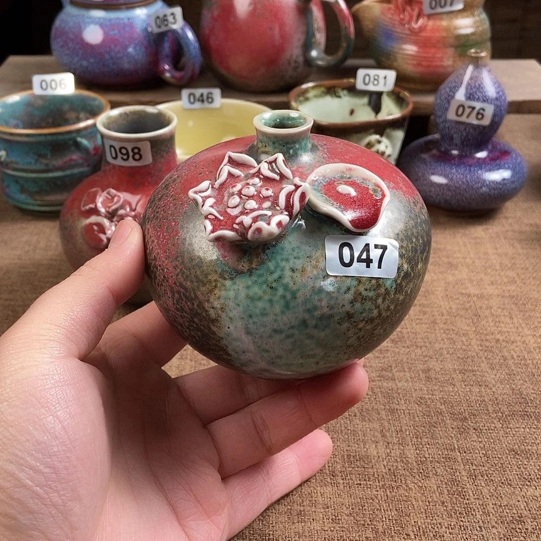 瓷片钧瓷茶壶茶具