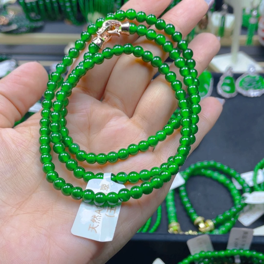 颈饰未镶嵌翡翠满色项链5