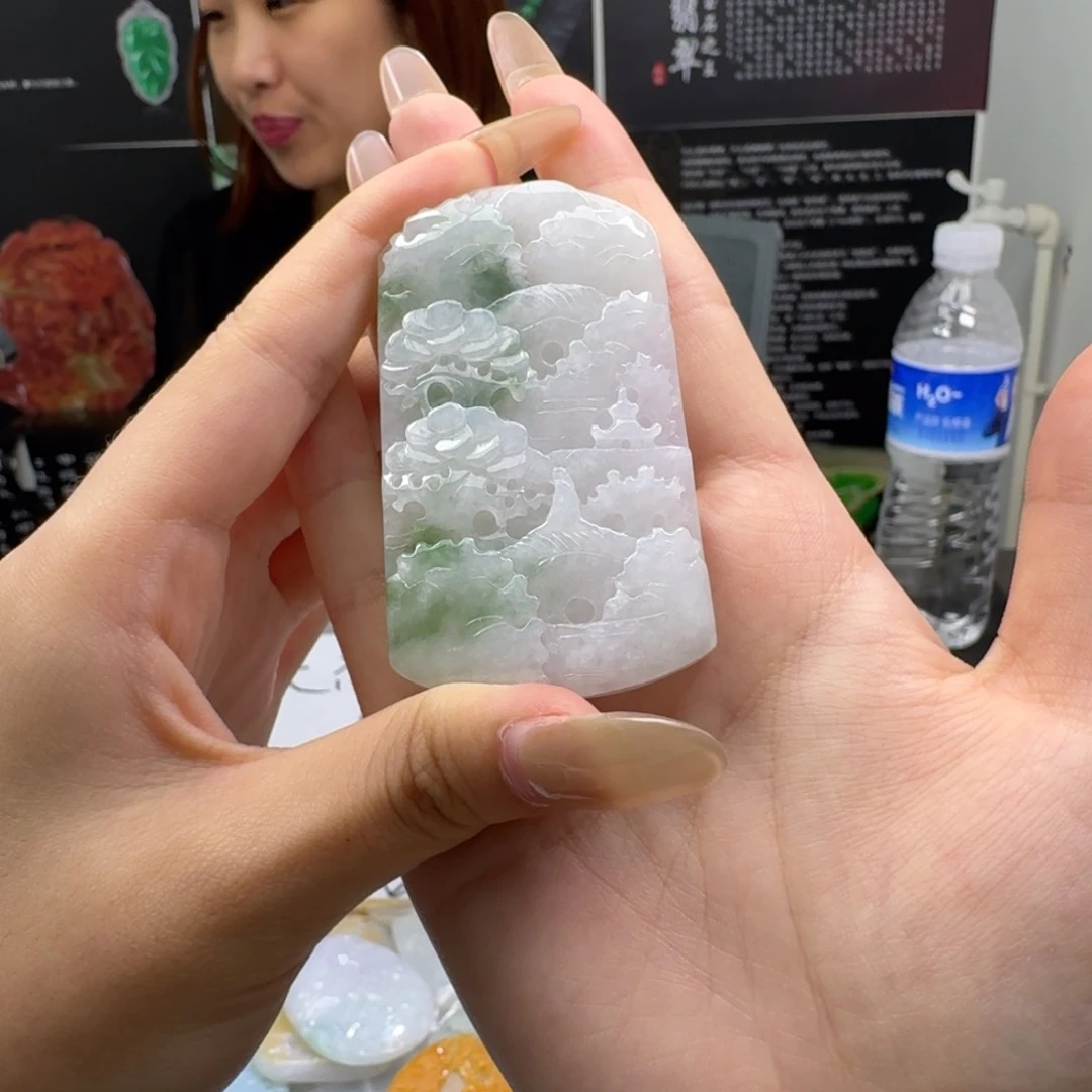 翡翠未镶嵌颈饰天然