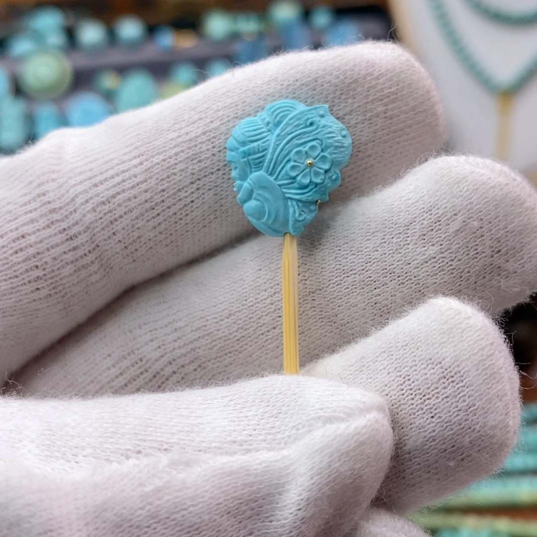 绿松石珠宝奇石未镶嵌