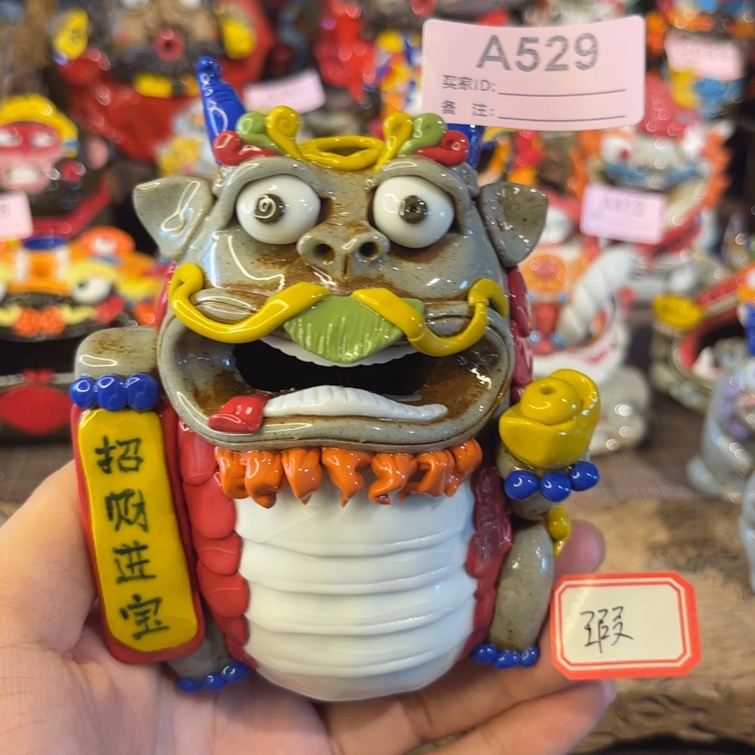 泥塑纯手工茶宠摆件
