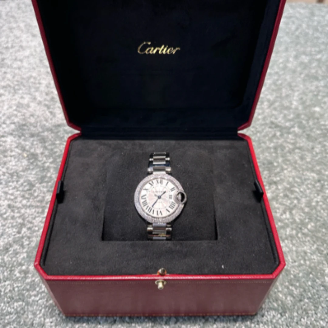 99新 Cartier/卡地亚 卡地亚蓝气球系列单表后钻 品相新