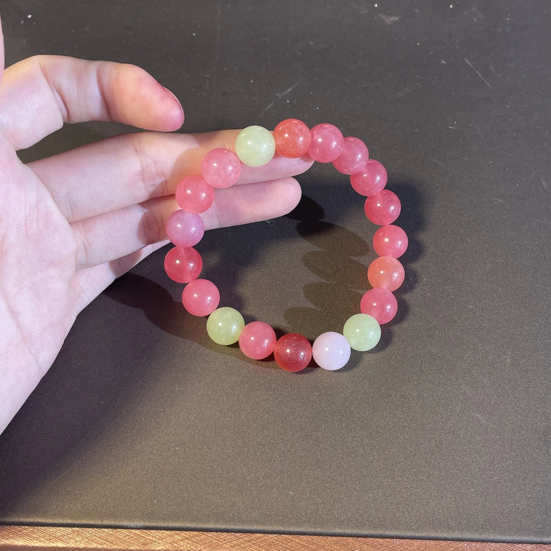 A60【缤纷果实】天然石多宝水晶手链多颜色小众设计精致手串