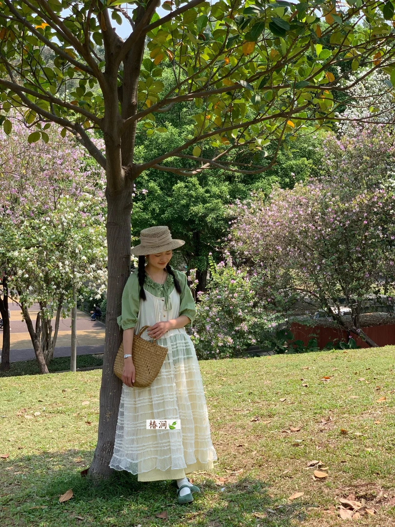 椿涧（66058）日系花边休闲衬衫 kc