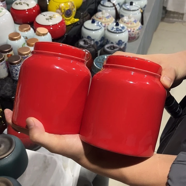 罐润鹏陶瓷精选高档陶瓷茶叶罐