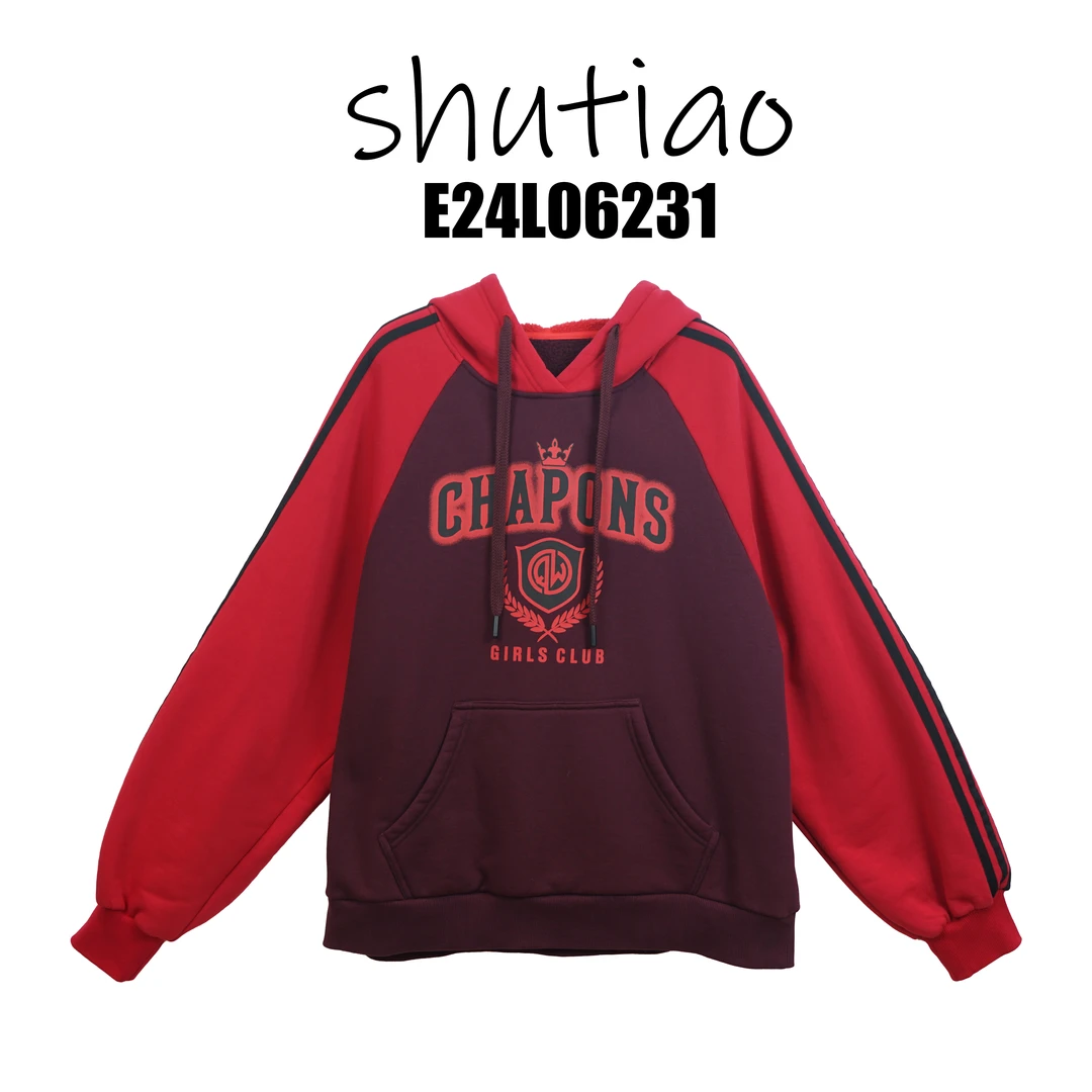 【SHUTIAO】2024秋冬：新款小众设计款卫衣E24L06231