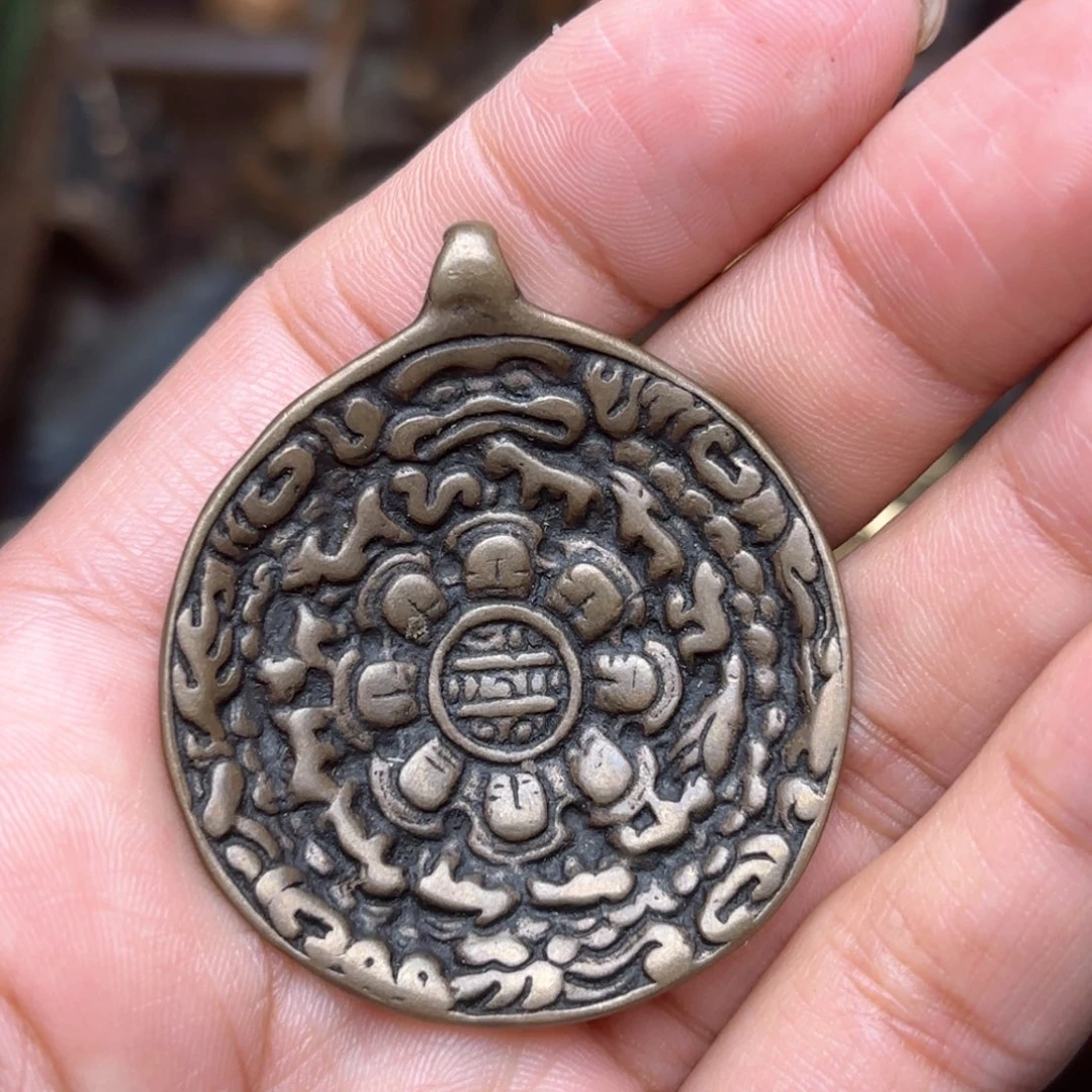 铜星月菩提吊坠项链