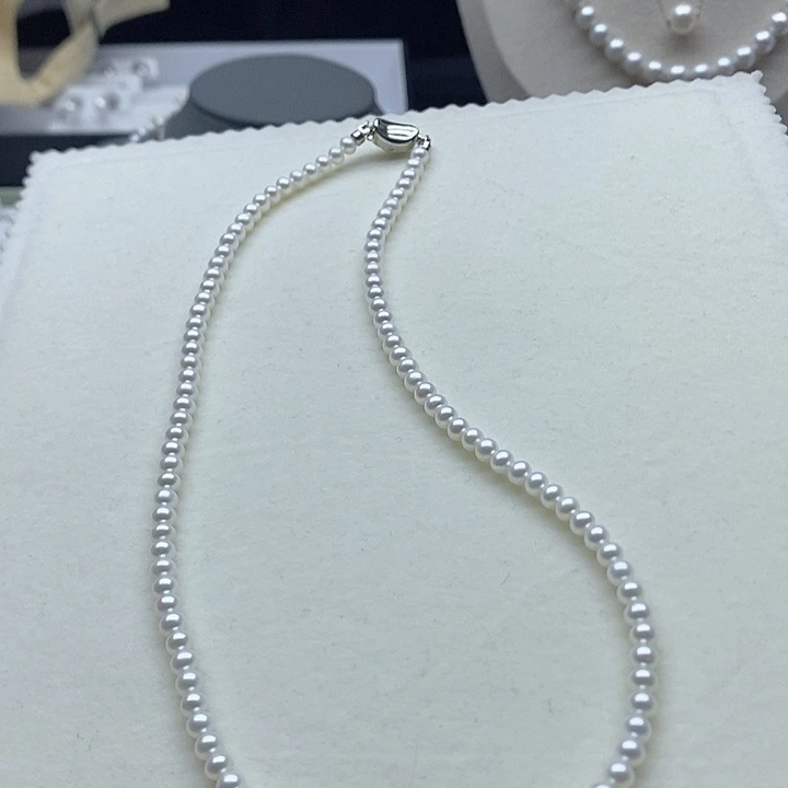 淡水珍珠银S925镶嵌颈饰