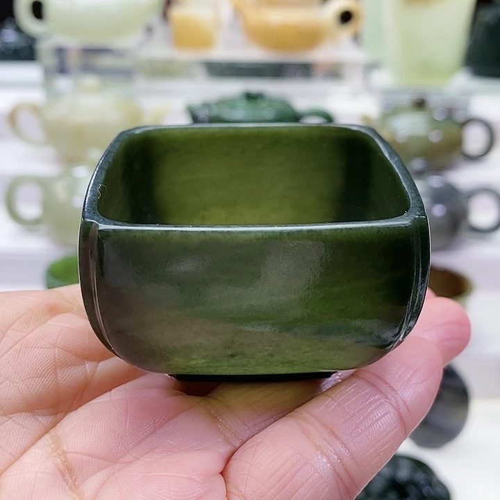 未镶嵌和田玉挂件茶杯80m l