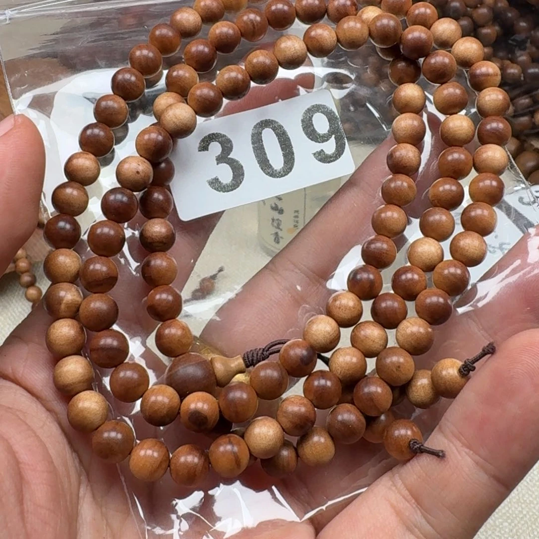 檀香木其他沉水花珠0.7印度老山