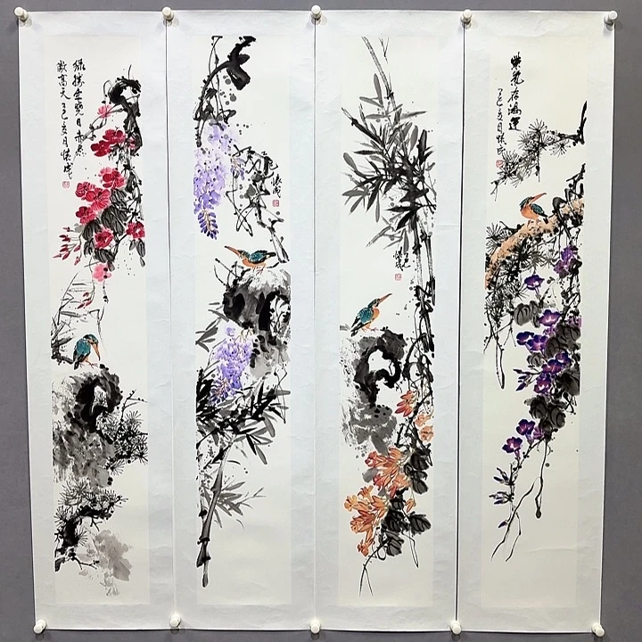 国画亲笔手绘放心去藏