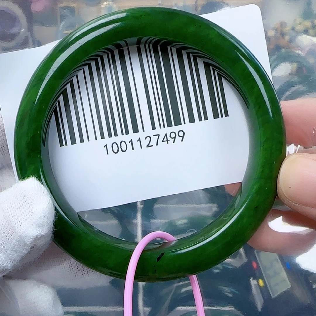 和田玉（碧玉）手镯未镶嵌57