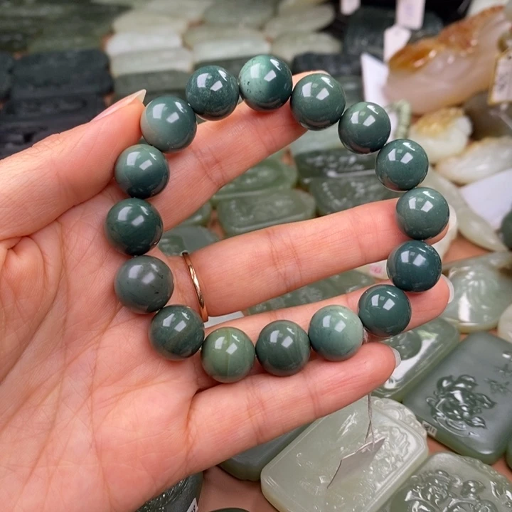 和田玉未镶嵌手链