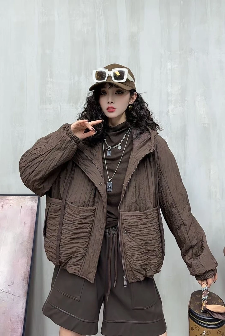 小个子冬装棉袄外套短款2024新款个性休闲时尚潮流加绒加厚棉服