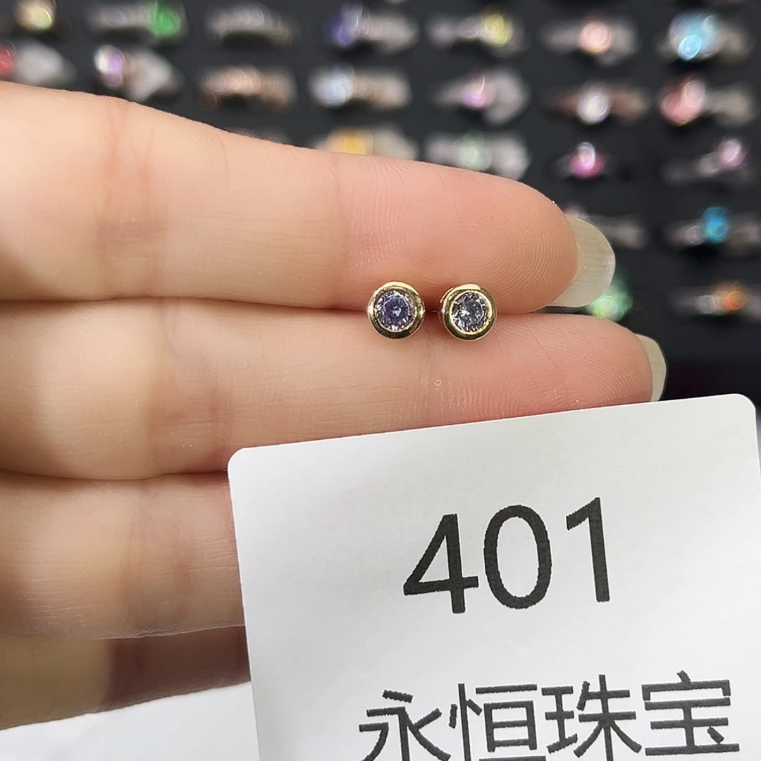 莫桑石非金属401耳钉
