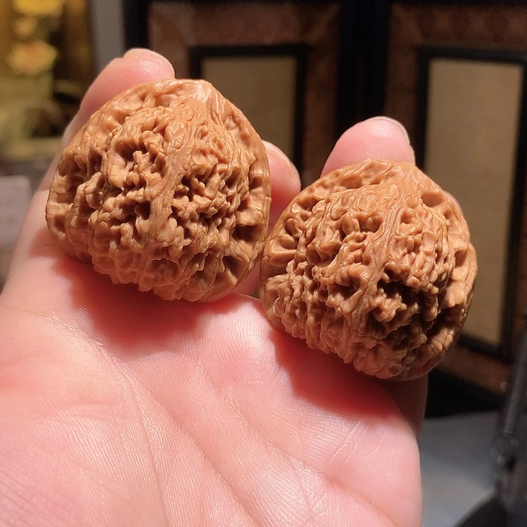 文玩核桃把件41南疆石全品