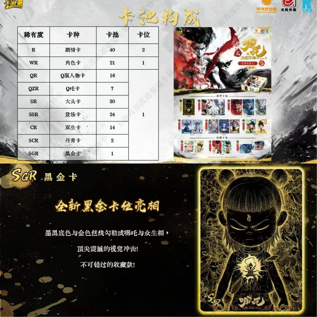 【大胃王/超量/狂风】哪吒魔童闹海灵焰包2弹卡牌盲盒(代拆)