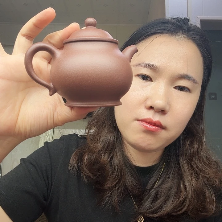 茶壶紫砂原矿半手工紫泥高潘200cc
