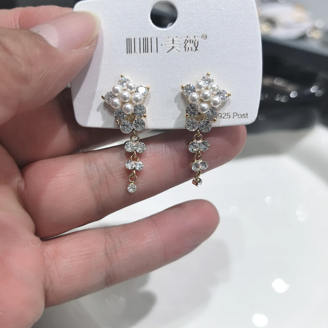 铜合金耳饰 66区 6619 轻奢新款时尚手工气质套装饰品