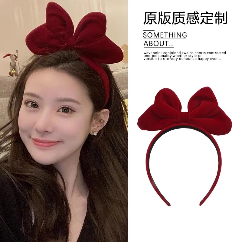 【主播同款】发饰蝴蝶结发箍女儿童白雪公主发卡红色女童米奇头饰