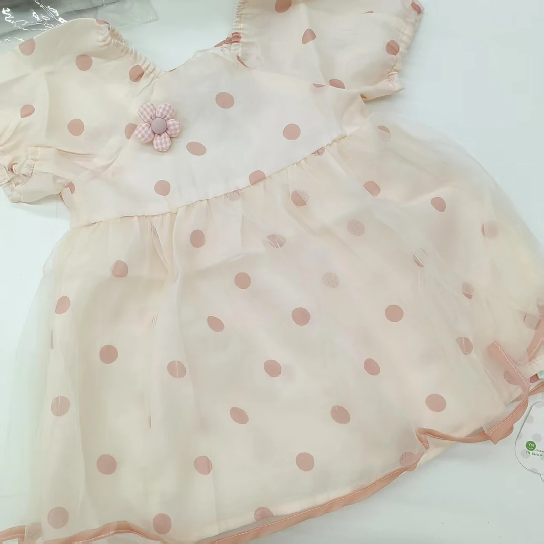 新款圆点蝴蝶结纱裙8285