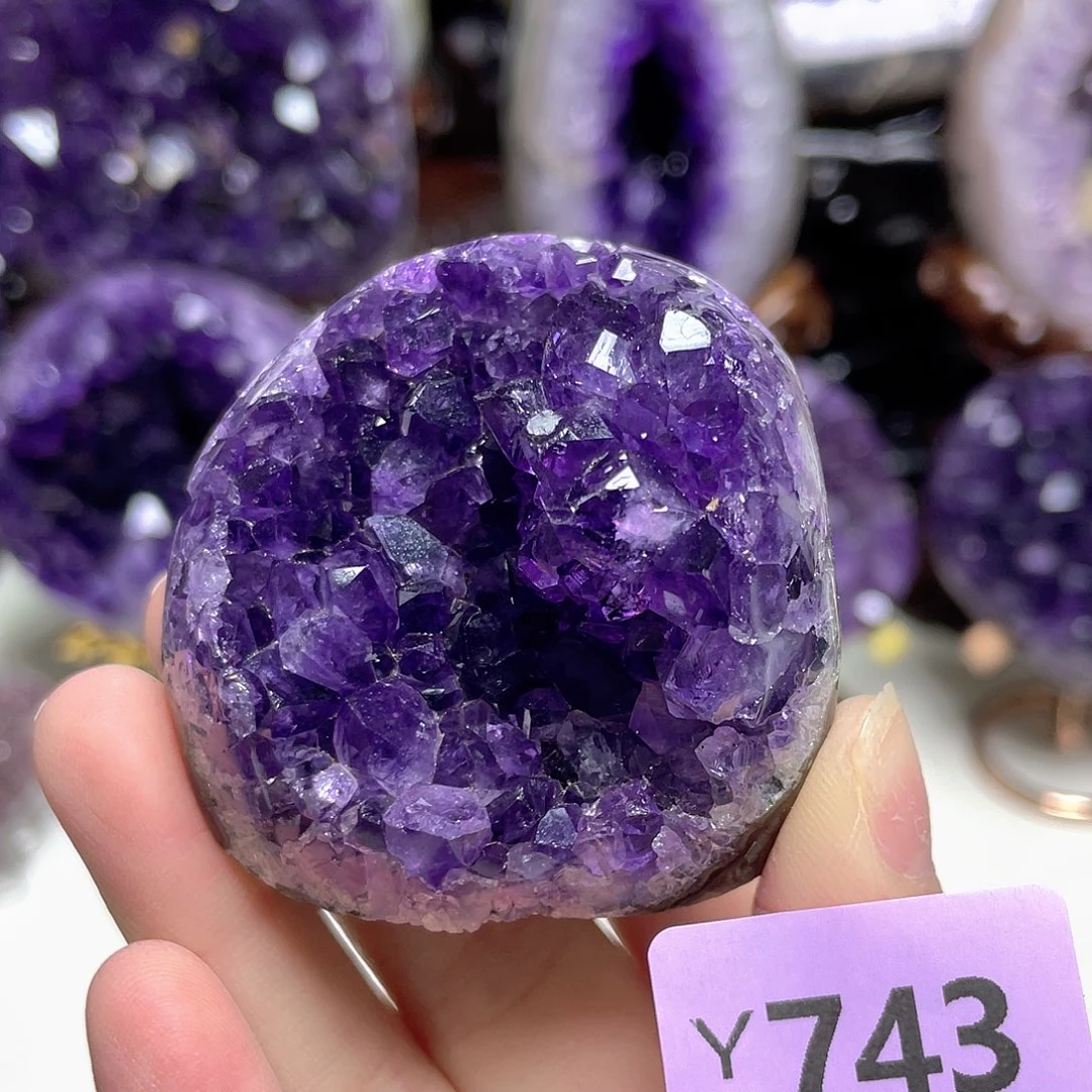未镶嵌摆件紫晶晶震