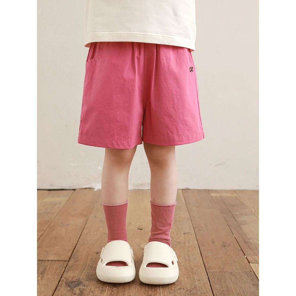 幼悠女童夏装薄款休闲裤子小女孩棉布短裤百搭儿童潮牌童装N5843