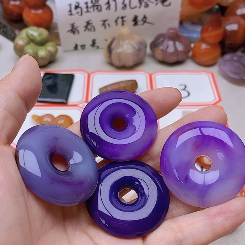 【闪购商品】未镶嵌玛瑙/玉髓珠宝半成品晴****)