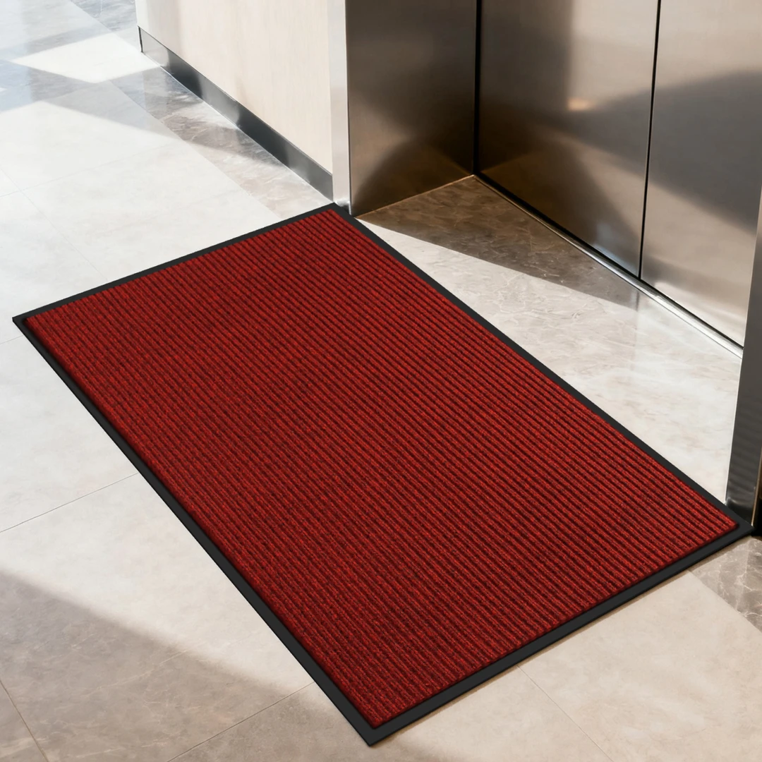 电梯口地垫入户门垫防滑脚垫新款红色家用门垫耐脏玄关进门口地毯