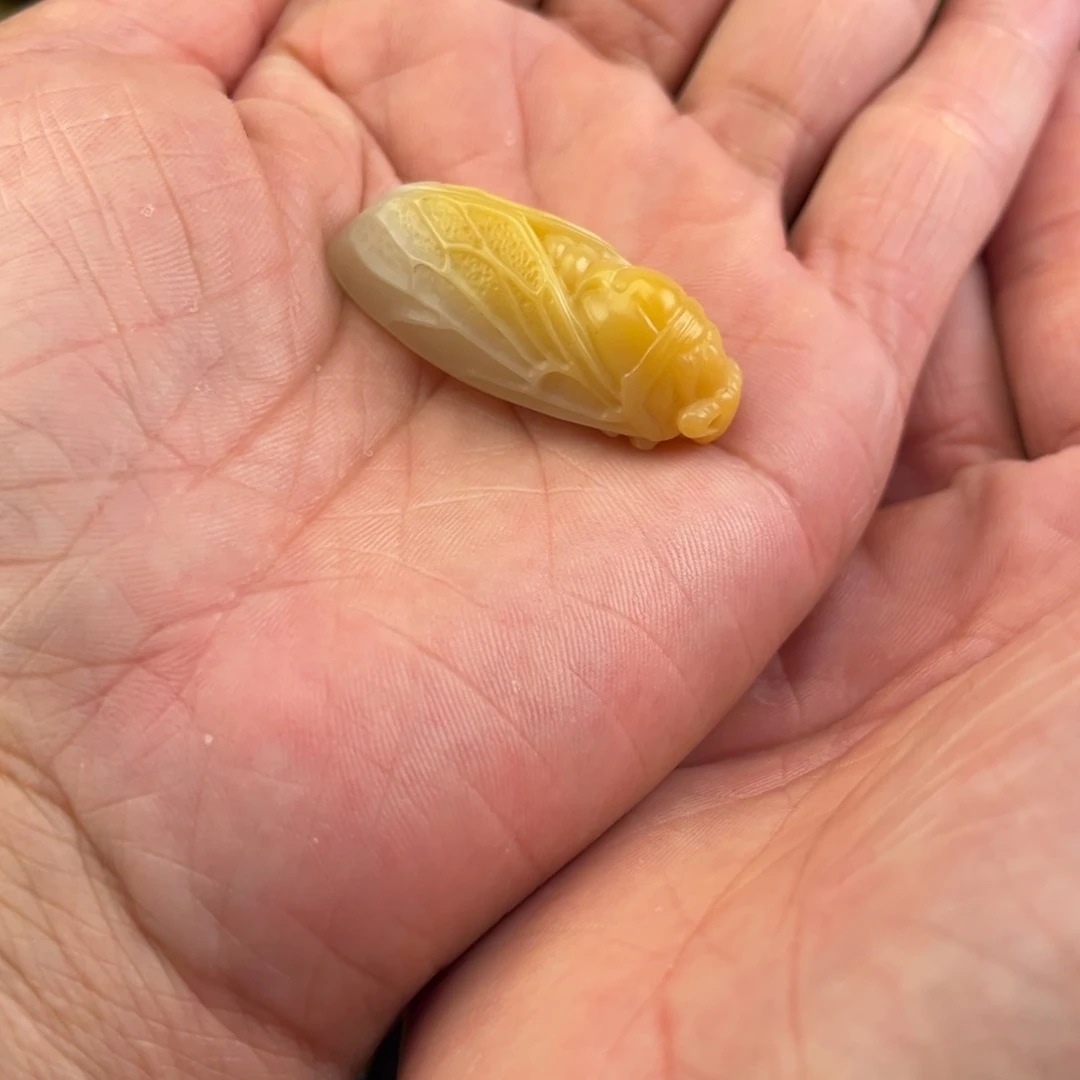 石英质玉黄蜡石挂件未镶嵌有*人