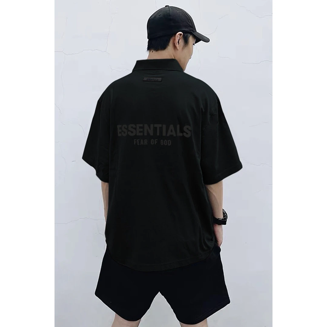 【SS21短袖POLO】翻领短袖POLO纯棉百搭高街重磅美式