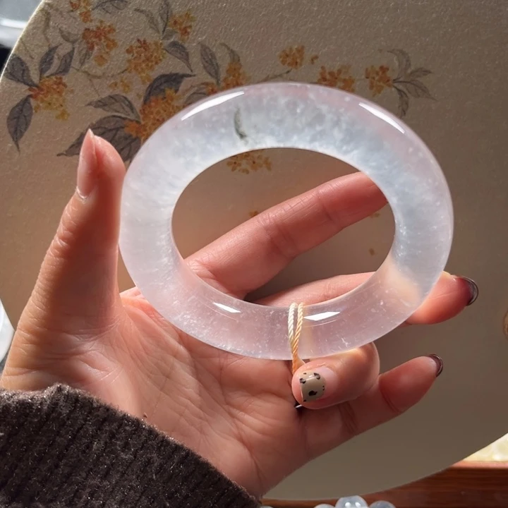 石英质玉未镶嵌手镯54-55