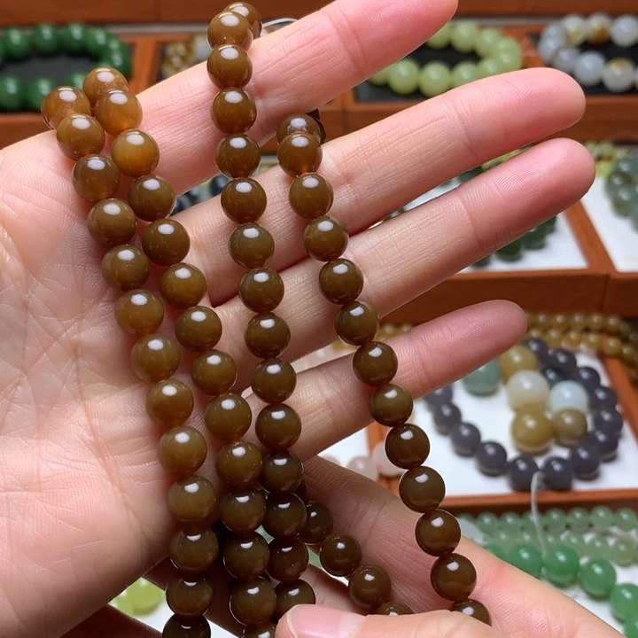 和田玉手串未镶嵌