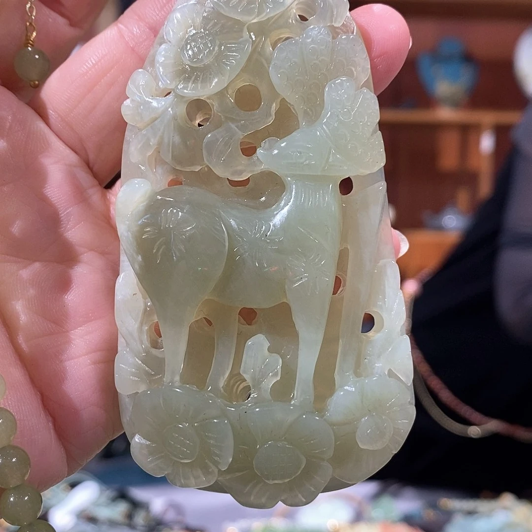 未镶嵌岫玉毛衣链