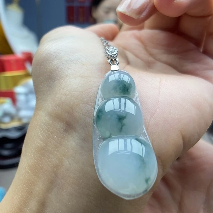 翡翠银S925镶嵌颈饰吊坠28