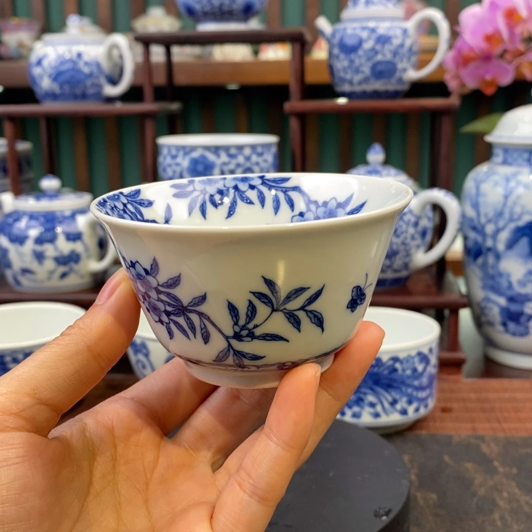 慎静斋落花流水杯