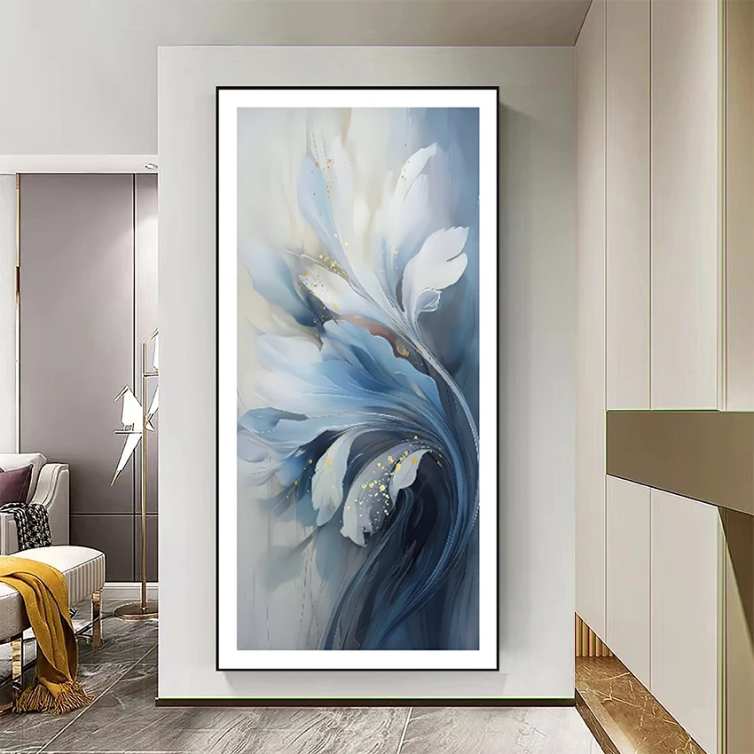 现代简约轻奢时尚入户玄关餐厅卧室沙发背景画珠光砂精雕肌理画