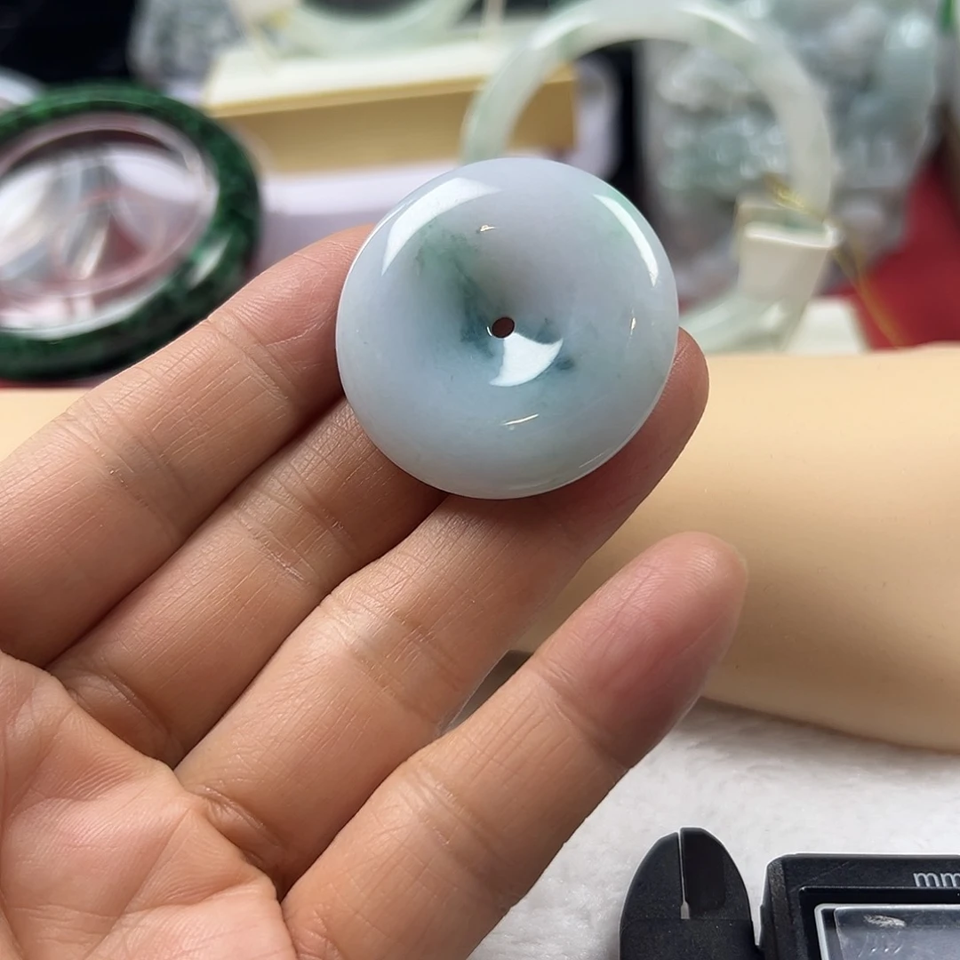 颈饰未镶嵌翡翠缅甸天然A货翡翠平安扣