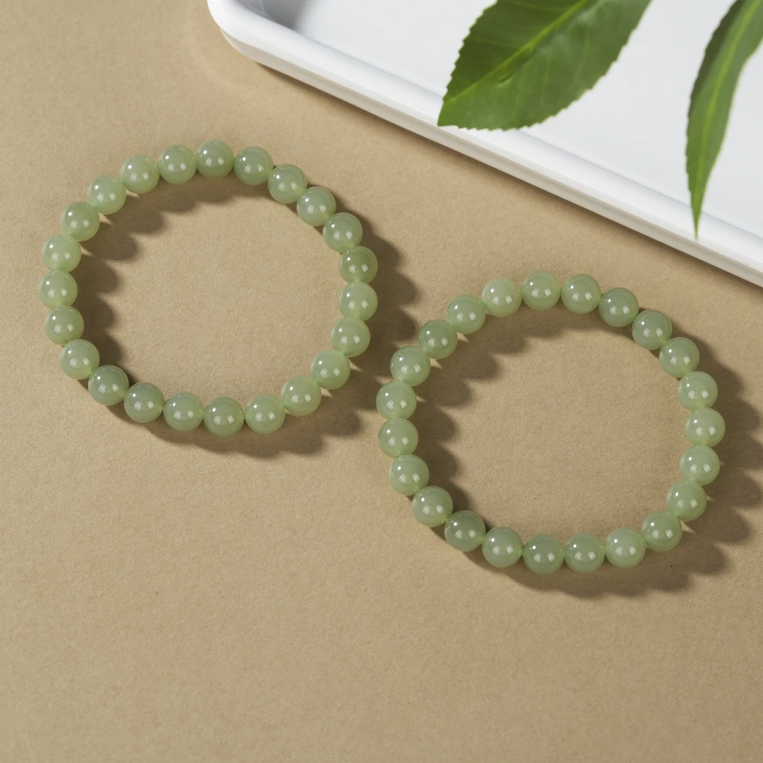 【云上叙】和田玉单圈手串-多样性发一件-7mm+-V05552-M（甄选）