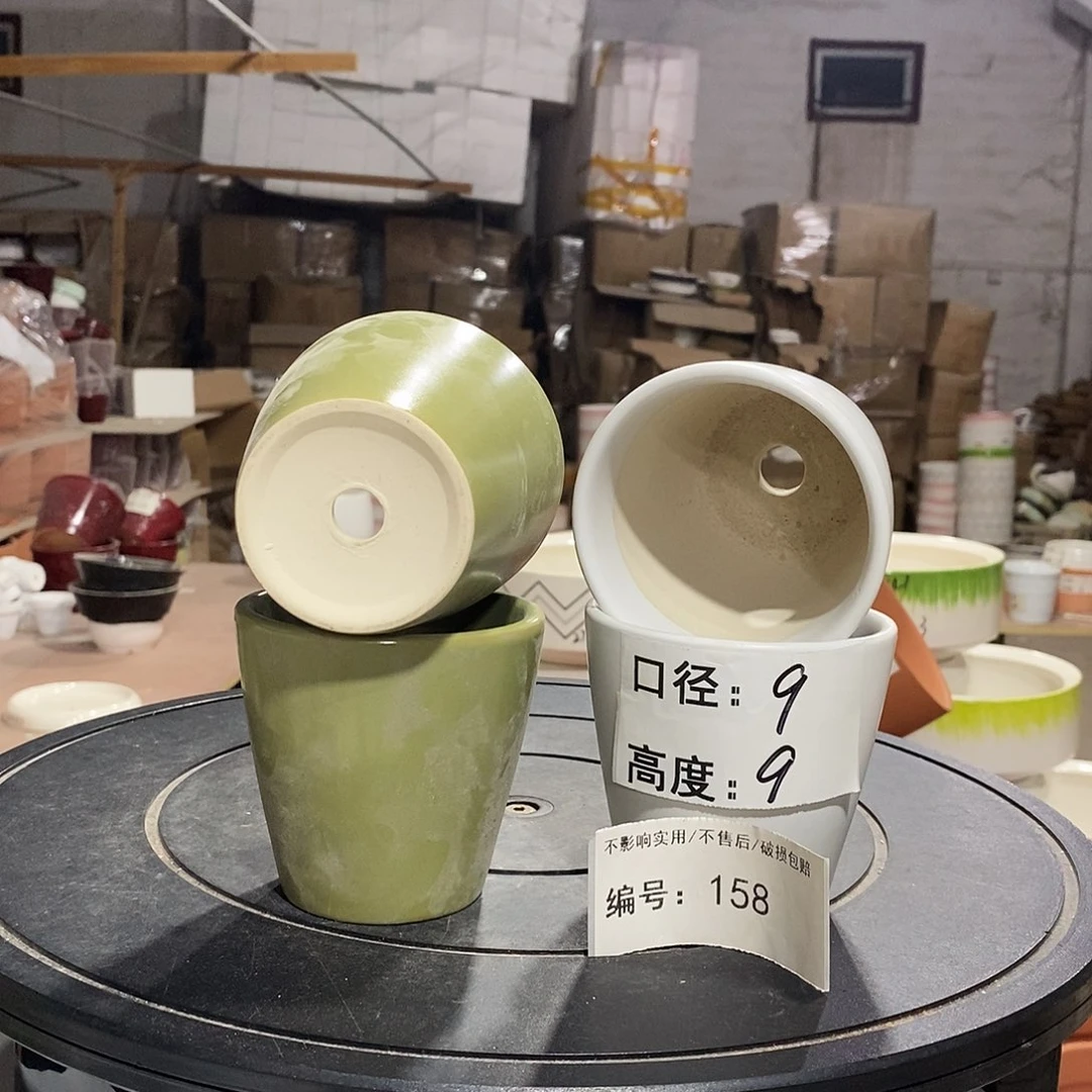 微瑕花盆-158-口9×9-4个