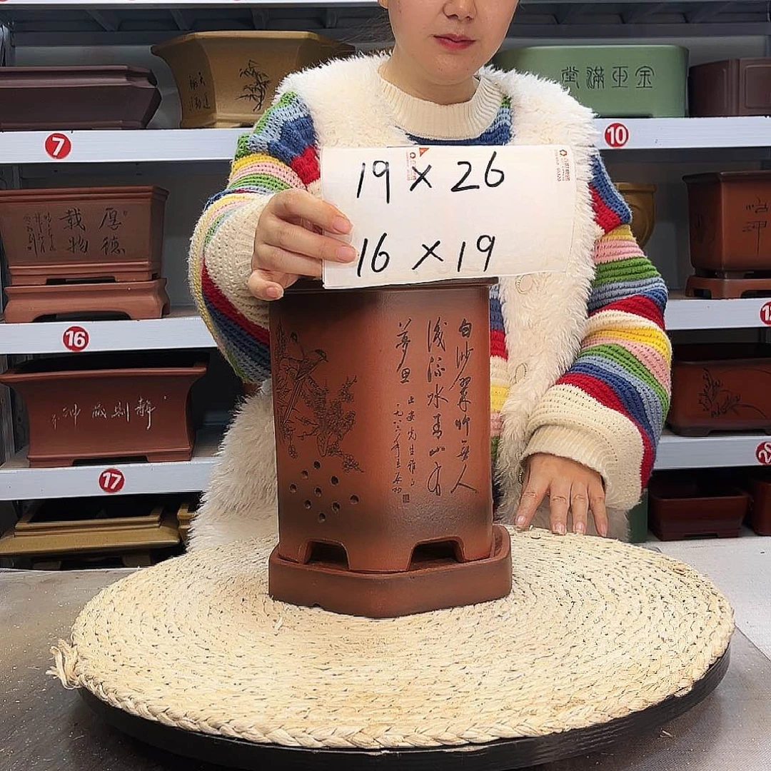 紫砂花盆紫砂花盆