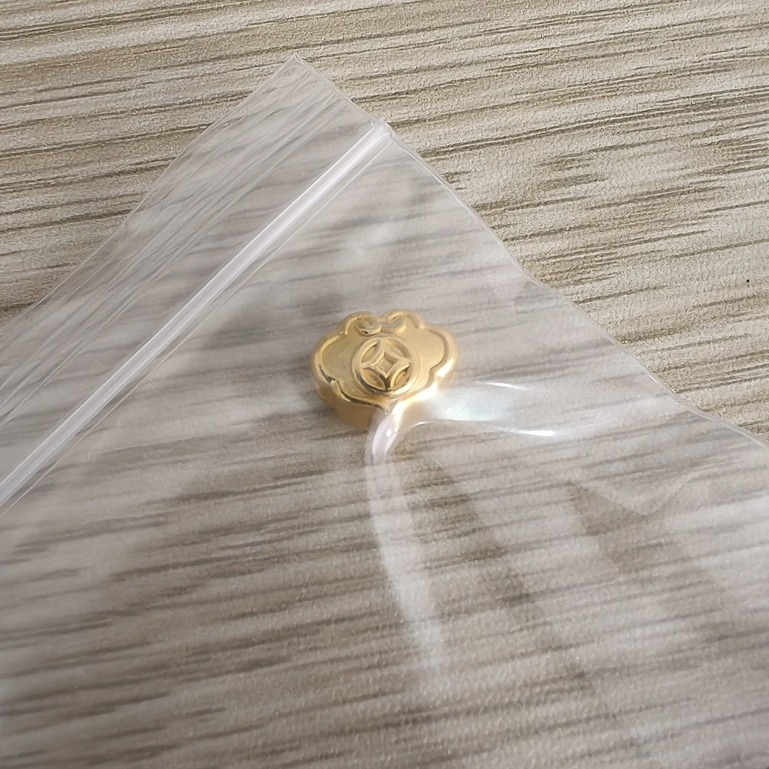足金999   祥云通孔