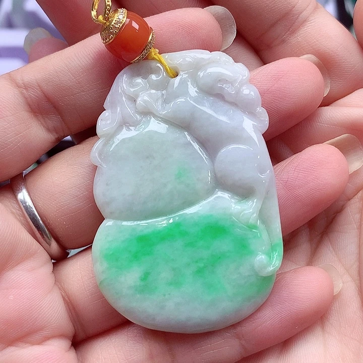 颈饰银S925镶嵌翡翠翡翠