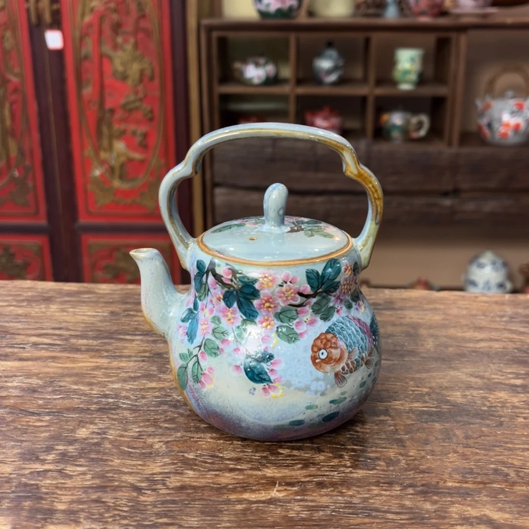 柴烧手工手绘陶瓷