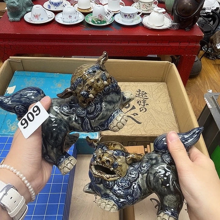瓷片呀工艺品摆件瓷器摆件正能量