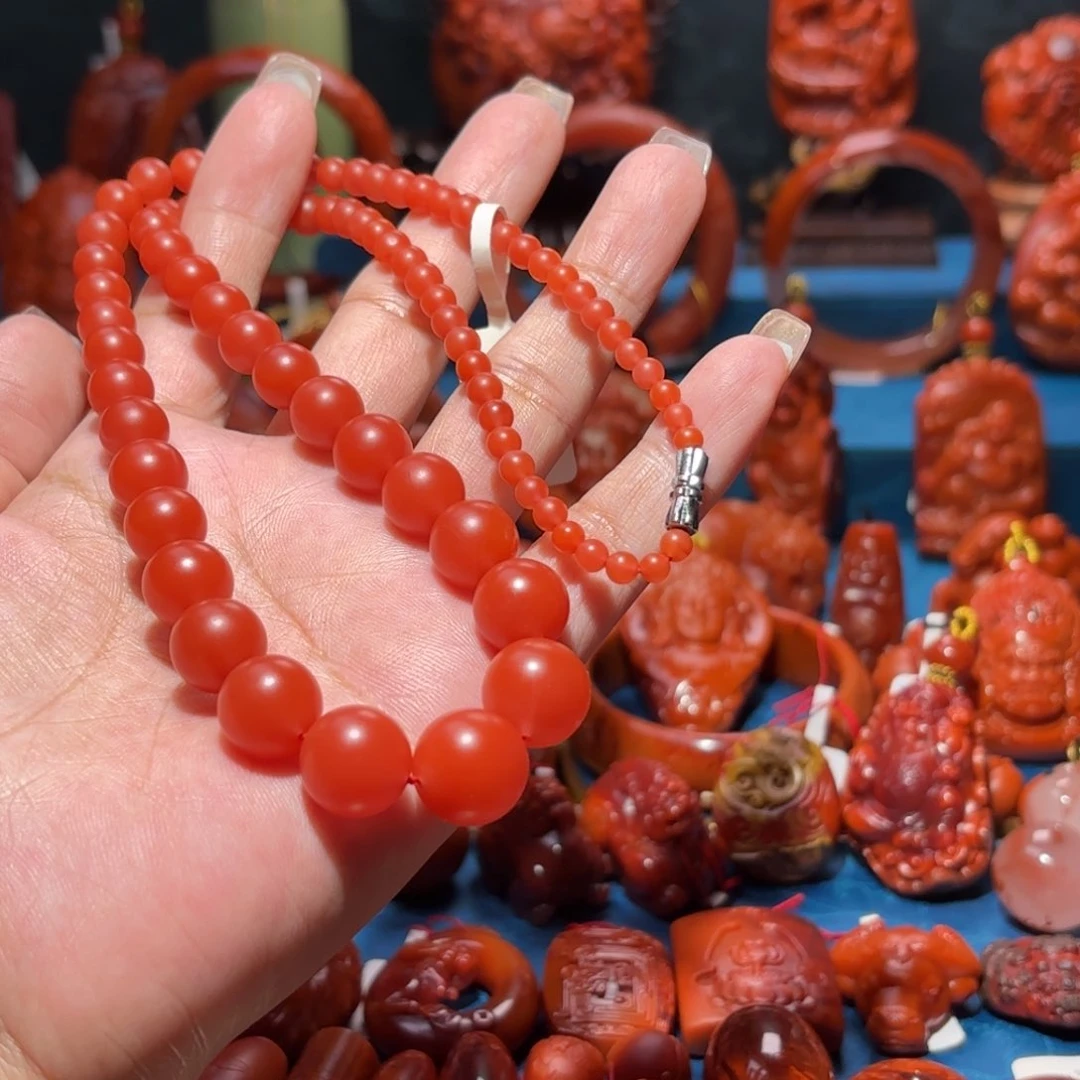 未镶嵌雕刻南红玛瑙