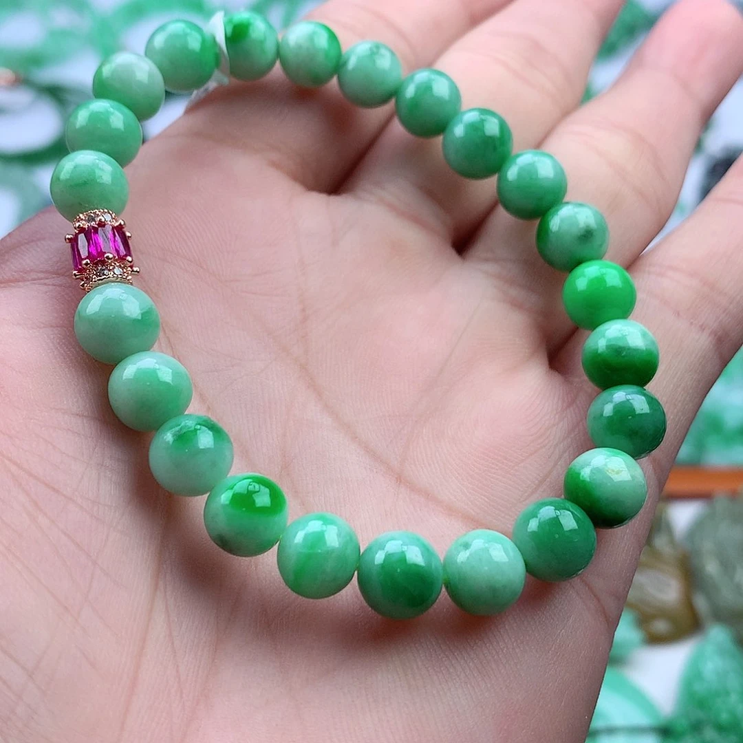 未镶嵌手链翡翠手串